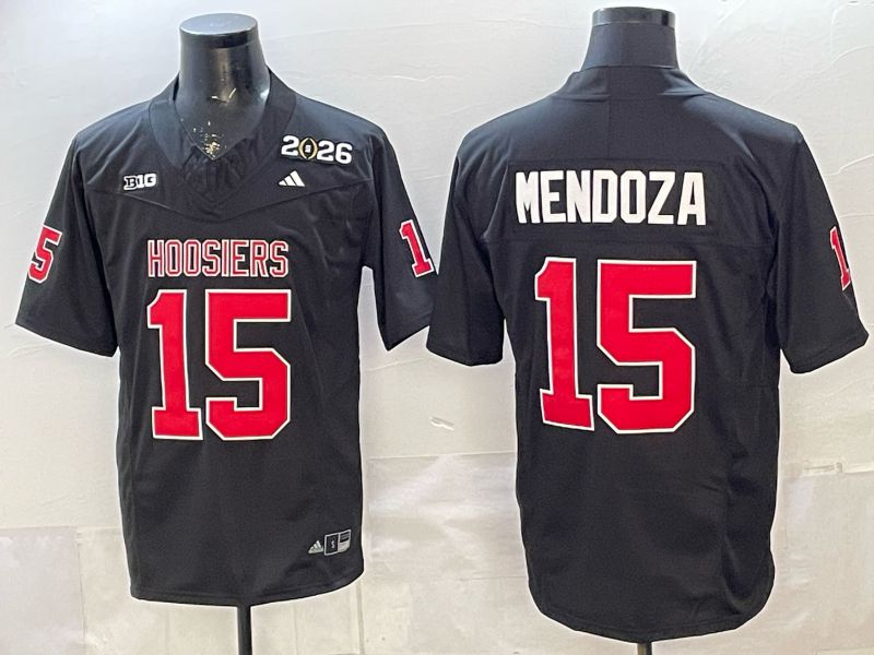 Men 2026 Ohio State Buckeyes #15 Mendoza Black Nike Limited NCAA Jersey 074->ncaa teams->NCAA Jersey